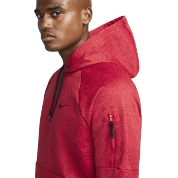 Nike Therma-Fit Hoodie Mens 3XLT Heather Red Sweatshirt Christmas Gift NWT - Picture 2 of 8